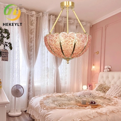 Cały miedziany kryształowy żyrandol salon sypialnia gabinet pokój hotelowy Homestand arbuz światło