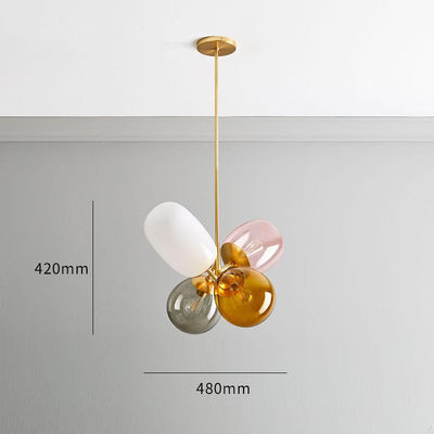 Prosty kreatywny balon o długości 48 cm kolorowe szklane lampy wiszące