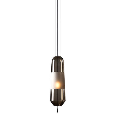 Wysokość 38 cm Kolor szary / biały / bursztynowy Lampy sufitowe ze szkła Nordic