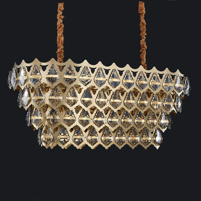 Kryształowe ściemnialne regulowane oświetlenie sufitowe do montażu podtynkowego Nowoczesny współczesny luksusowy żyrandol LED Lampfor