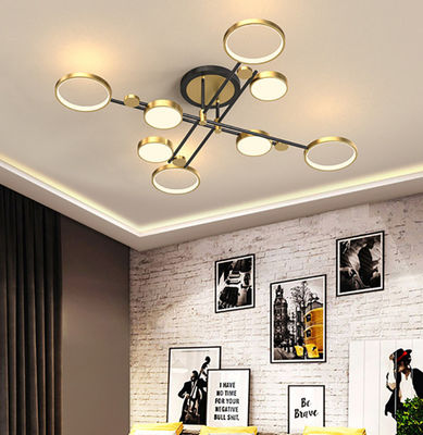 Residential Spray Paint Sand Black Lampa sufitowa LED 6500k Cri80