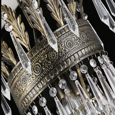 Modna kryształowa złota nowoczesna lampa wisząca Dia 1000 mm do korytarza