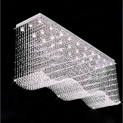 Dekoracyjna sypialnia Kryształowa lampa wisząca Led Kryształowy żyrandol Długość 800mm