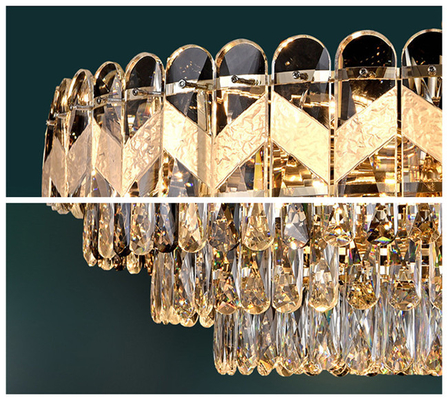 Dekoracyjna fantazyjna jadalnia Nowoczesny żyrandol Led Crystal Wysokość 32cm
