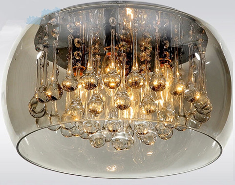Kryty salon Nowoczesna kryształowa lampa wisząca Luksusowa jasna