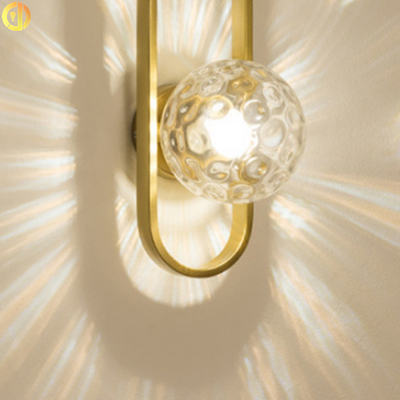 E27 Żelazna nowoczesna lampa ścienna do dekoracji wnętrz w salonie