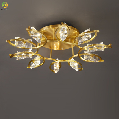 Hotel Home Crystal LED Lampa sufitowa Dostosowana luksusowa