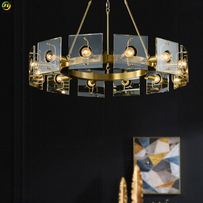Szkło Żelazo Nowoczesna lampa wisząca Wisząca dekoracyjna Źródło E14