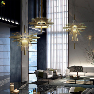 Home Light Luxury Metals Żyrandol GU10 Restauracja Nowoczesna lampa wisząca