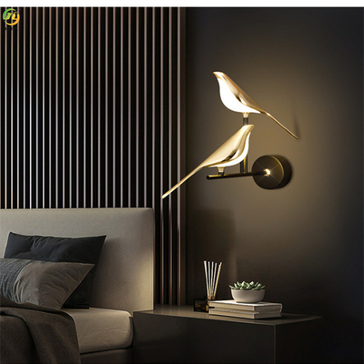 Akryl Dom / Hotel Metale Sztuka Pieczenie Farba Złota Nowoczesna lampa ścienna LED