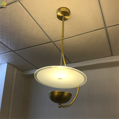 Sprzęt + Akryl Home / Hotel Art Gold Aplikacja LED Nordic Lampa wisząca
