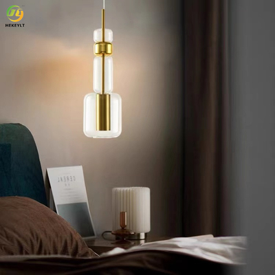 E27 Kreatywna szklana lampa wisząca w stylu nordyckim do salonu w domu hotelowym