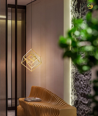 Lustro Titanium LED Nowoczesna lampa wisząca do Home Hotel D9018
