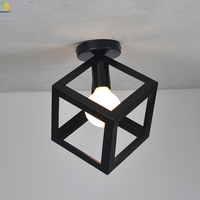 Żelazna lampa wisząca Home Art Farba do pieczenia Czarna dioda LED Nordic wisiorek światła