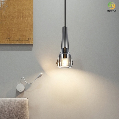 E14 Domowa nowoczesna mosiężna lampa wisząca w stylu nordyckim bez źródła światła
