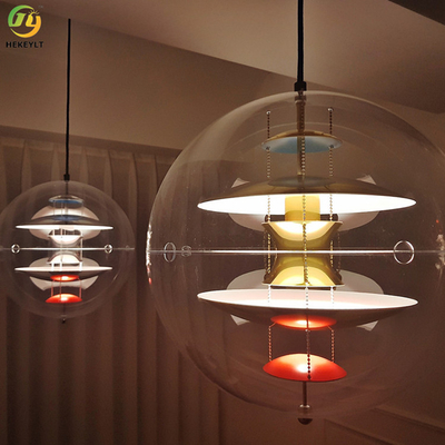 E27 Nowoczesna kreatywna lampa wisząca Planet Clear Glass dla domu