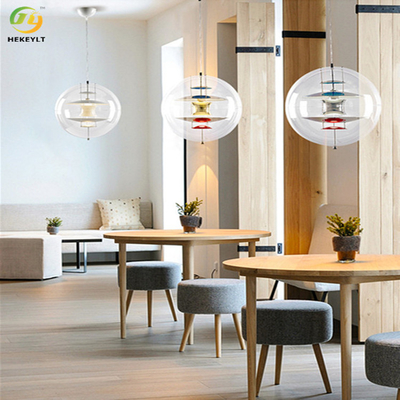 E27 Nowoczesna kreatywna lampa wisząca Planet Clear Glass dla domu