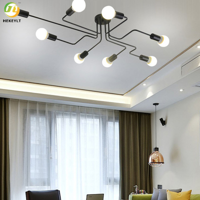 Żelazna lampa sufitowa LED Nordic E26 do hotelu / salonu / salonu / sypialni