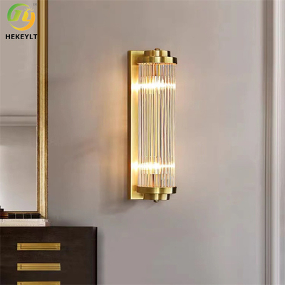 E14 Metal Crystal LED Nowoczesna lampa ścienna Luxury do budynków mieszkalnych
