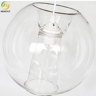 30cm E27 Nowoczesna, przezroczysta szklana lampa wisząca Dostosowane wnętrze Moda Artystyczna