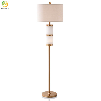 Led nowoczesna luksusowa marmurowa złota metalowa lampa podłogowa do salonu D45 X H160CM