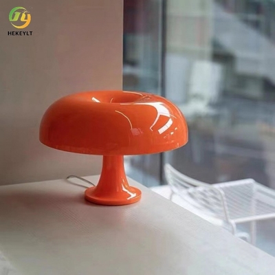 Klasyczna duńska lampa grzybkowa z poliwęglanu Biało/pomarańczowa Lampka nocna do sypialni 320mm