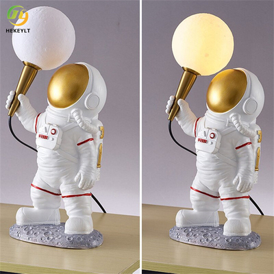Astronauta nocna lampa stołowa żywica lampki nocne G9 bez żarówek