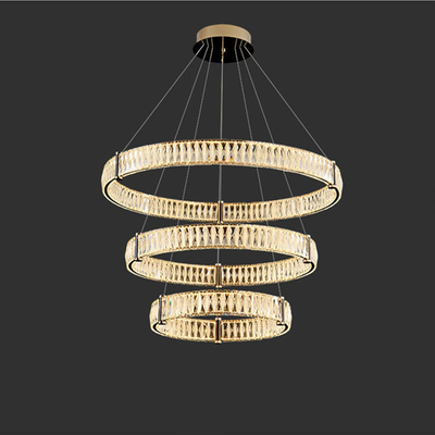 Dostosowana lampa wisząca LED Crystal Apartment Dekoracyjny salon