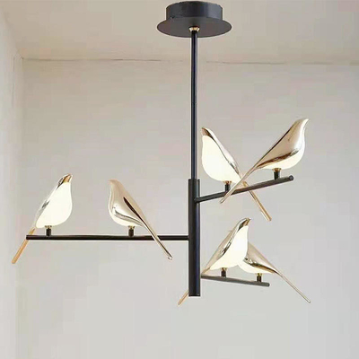 Kreatywna nowoczesna lampa wisząca LED Jadalnia Dekoracyjny żyrandol dla ptaków