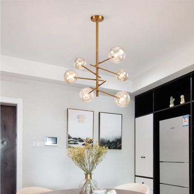 Gałąź geometryczna linia szklana lampa wisząca wyspa kuchenna jadalnia dekoracja loftu