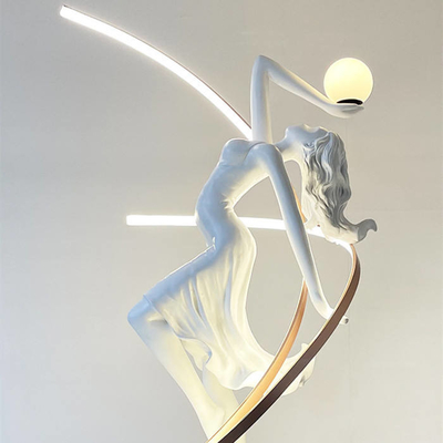 D78*179cm Nowoczesna, wysokiej jakości dekoracyjna biała lampa podłogowa do salonu hotelowego wnętrza mieszkalnego