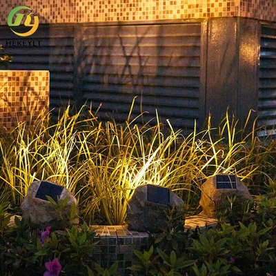 Słoneczne światła zewnętrzne Światła ogrodowe Układ ogrodu Kamień Mały ogród Dekoracja trawnika Krajobraz Wodoodporne reflektory