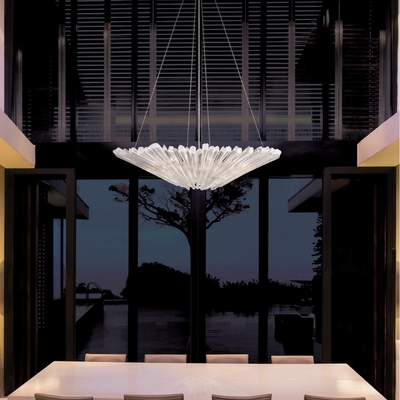 Francuski Retro Luxury Crystal Chandelier Light Minimalistyczny Kreatywny Szkło Stołówka Sypialnia Studia Wisiorka Światło