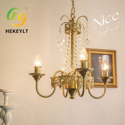 Kryształowy żyrandol francuskiego dworu światło luksusowa sypialnia willa jadalnia wintage świeca wisiorki światła