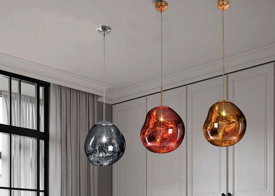 30CM Nordic LED Glass Dixon Lava Ball 10W E27 Nowoczesna lampa wisząca