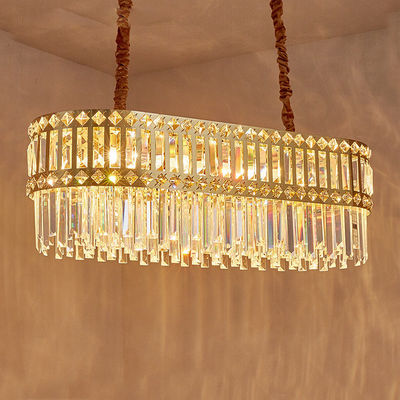 Nowoczesny żyrandol z przezroczystego kryształu K9 w kształcie kropli deszczu Oprawa sufitowa LED wisiorek do jadalni