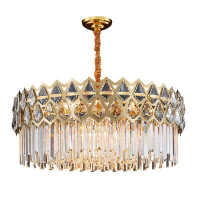 Nowoczesny kryształowy żyrandol K9 Empire Style Chromowane wykończenie Elegancja Raindrop Podwójne luksusowe oświetlenie wiszące