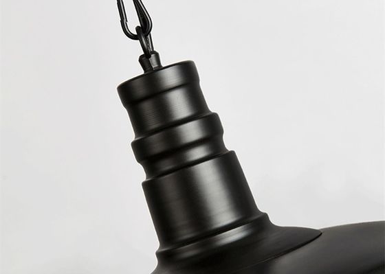 E27 Podstawa D26cm Czarny Vintage 39-calowy drut Nowoczesna metalowa lampa wisząca