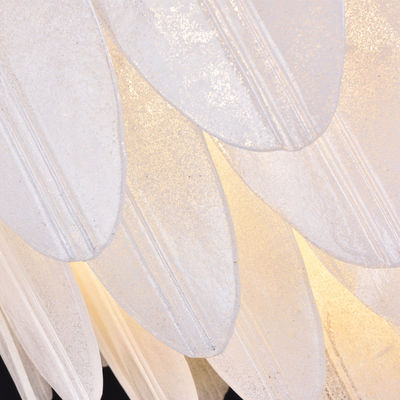 Wysokość wewnętrzna 67 cm Fantasy Feather G4 Gold Crystal Lampa sufitowa