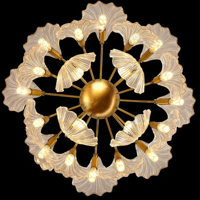 650 * 500 mm Strumień świetlny lampy 110 lm Kryształowa lampa wisząca Shell