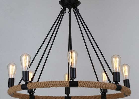 110V Anti Oxidation RoHS Approved D7102 LED Vintage Rope Lampa wisząca