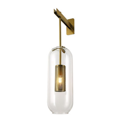Postmodernistyczne lampy ścienne z materiału szklanego E27
