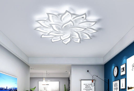 Ściemnialne, płaskie, akrylowe oświetlenie sufitowe LED z płaskim panelem w kolorze białym