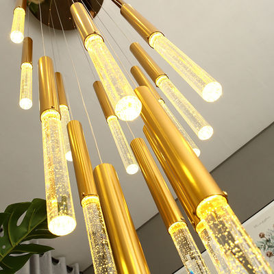 LED 3W Aluminiowa obrotowa lampa schodowa Kryształowa lampa wisząca Kształt liniowy D35 * 580mm