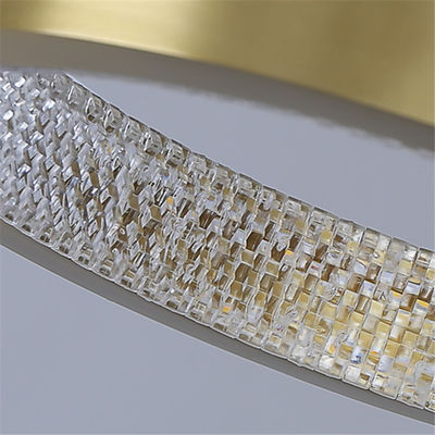 LED Aluminium + Akryl wiszące Złoty piasek Nowoczesna prosta lampa wisząca