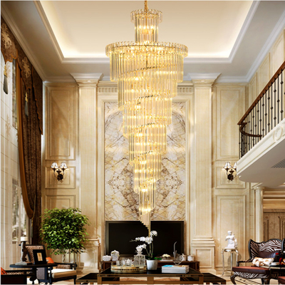 Hotel Schody Luksusowy Złoty Nowoczesny Kryształowy Żyrandol Dia 450 cm