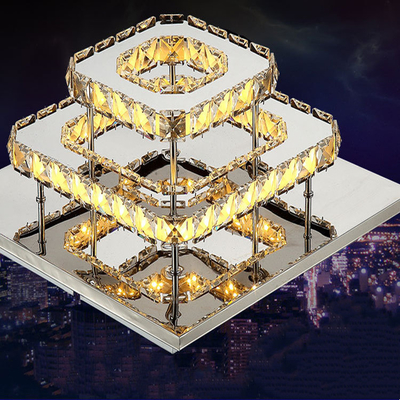 Aisle Crystal Luxury Sypialnia Led Lampa sufitowa 24W Długość 30cm