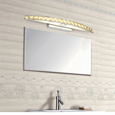 Mieszkalna ślubna łazienka Led Crystal Mirror Lampa AC265V
