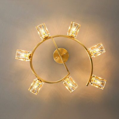 Kreatywny salon Sypialnia Kryształowa lampa sufitowa LED Sterowanie przełącznikiem