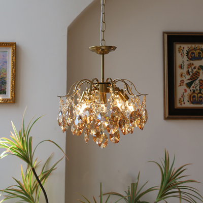 Home Decor Kryształowy żyrandol Lampa wisząca Luksusowa Romantyczna Sypialnia Jadalnia Salon